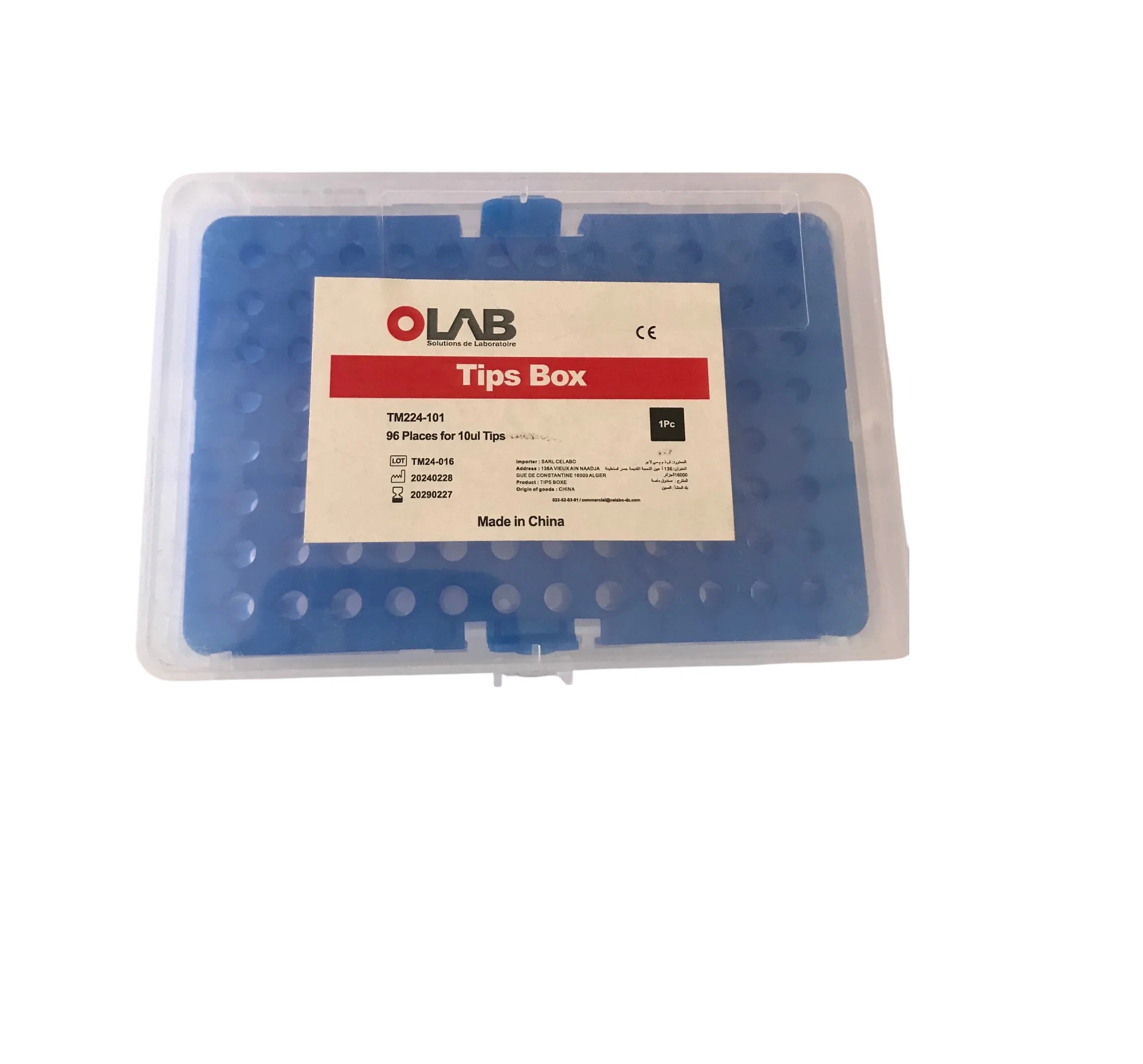 Porte embout 10UL 96 puits