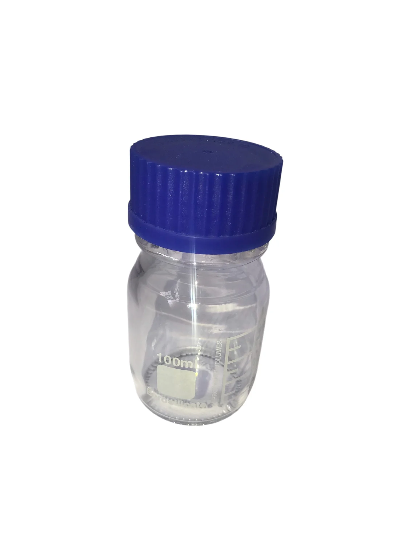 Flacon Iso en verre clair avec bouchon 100 ml class A boro 3,3