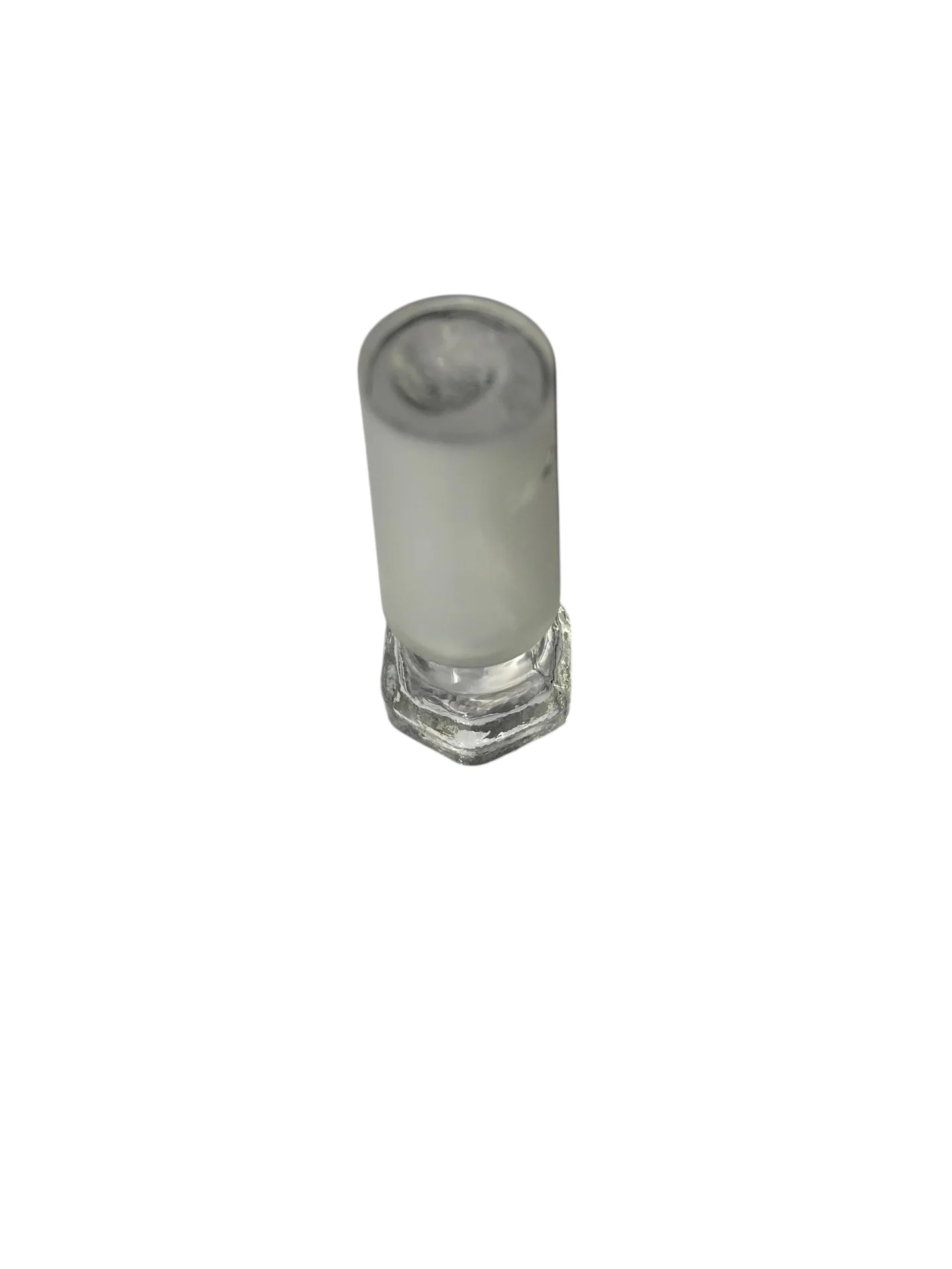 Bouchon verre creux hexagonal fond plat   2