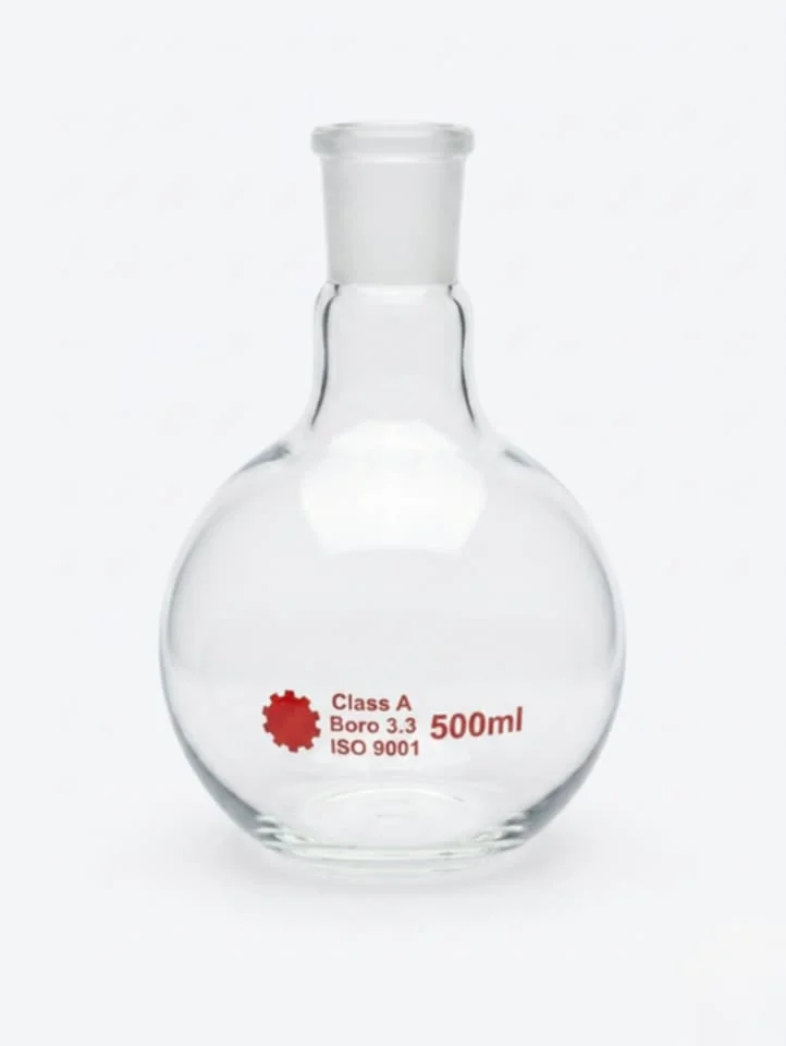 Ballon fond plat col  29/32 500 ml class A  boro  3,3   