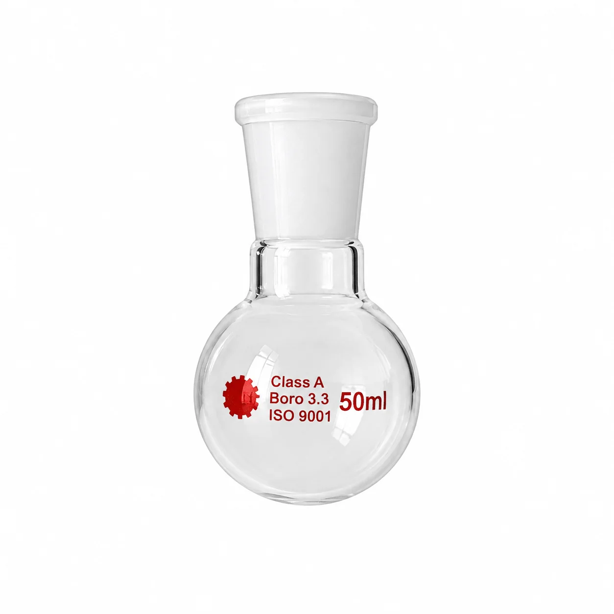 Ballon fond plat  50 ml class A boro 3,3  