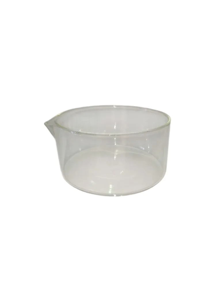 Cristallisoir en verre avec bec 100 mm class A boro 3,3