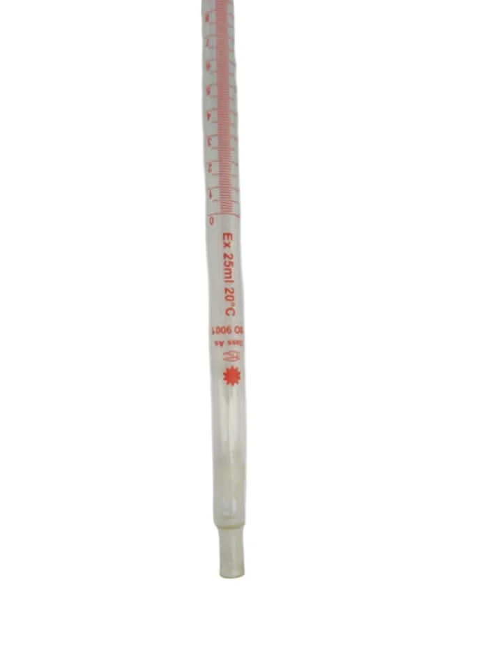 Pipette en verre graduée 2 ml Classe A boro 3.3 2