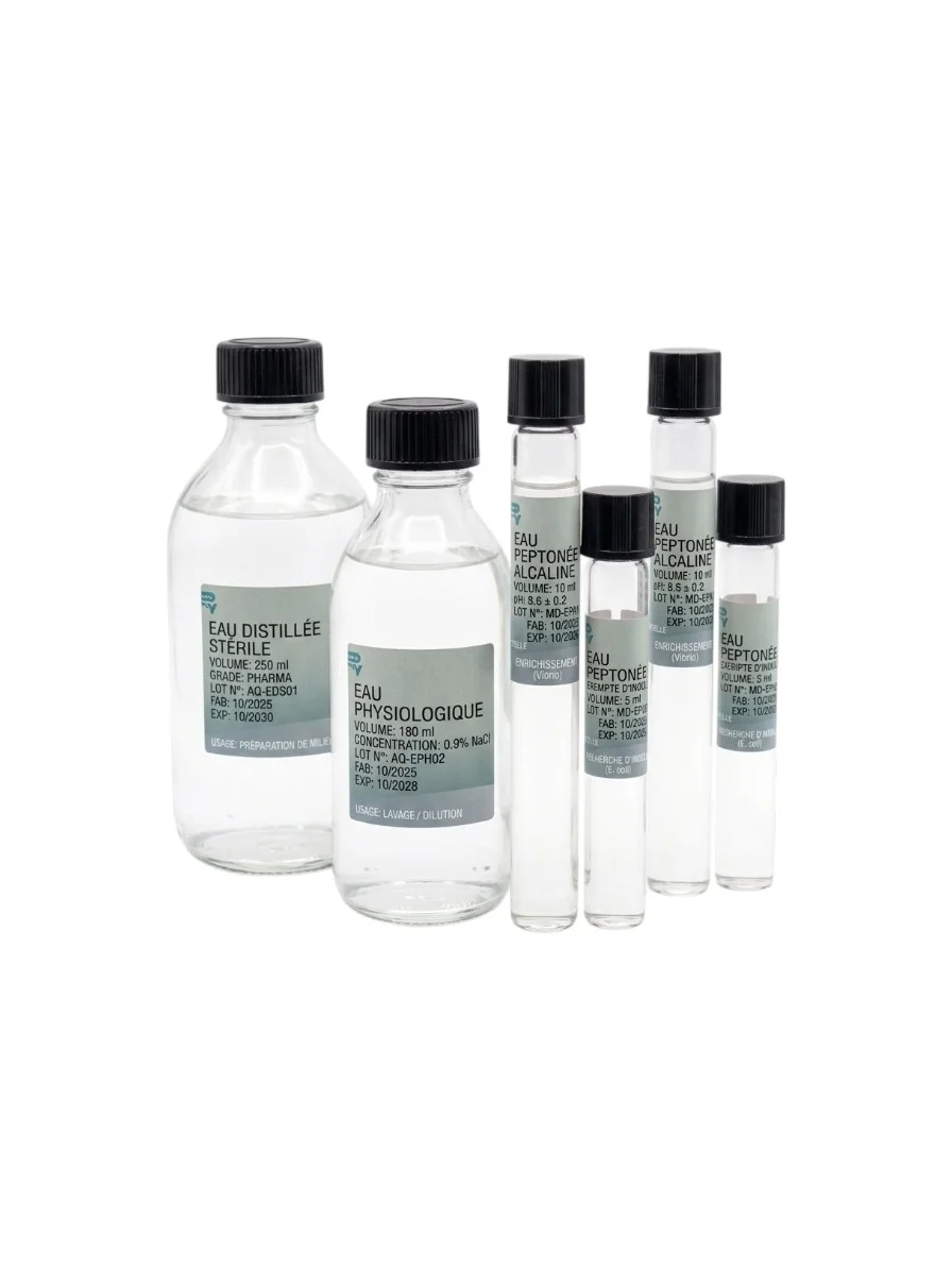 Eau peptonnée Tomponnée Tube 10ml