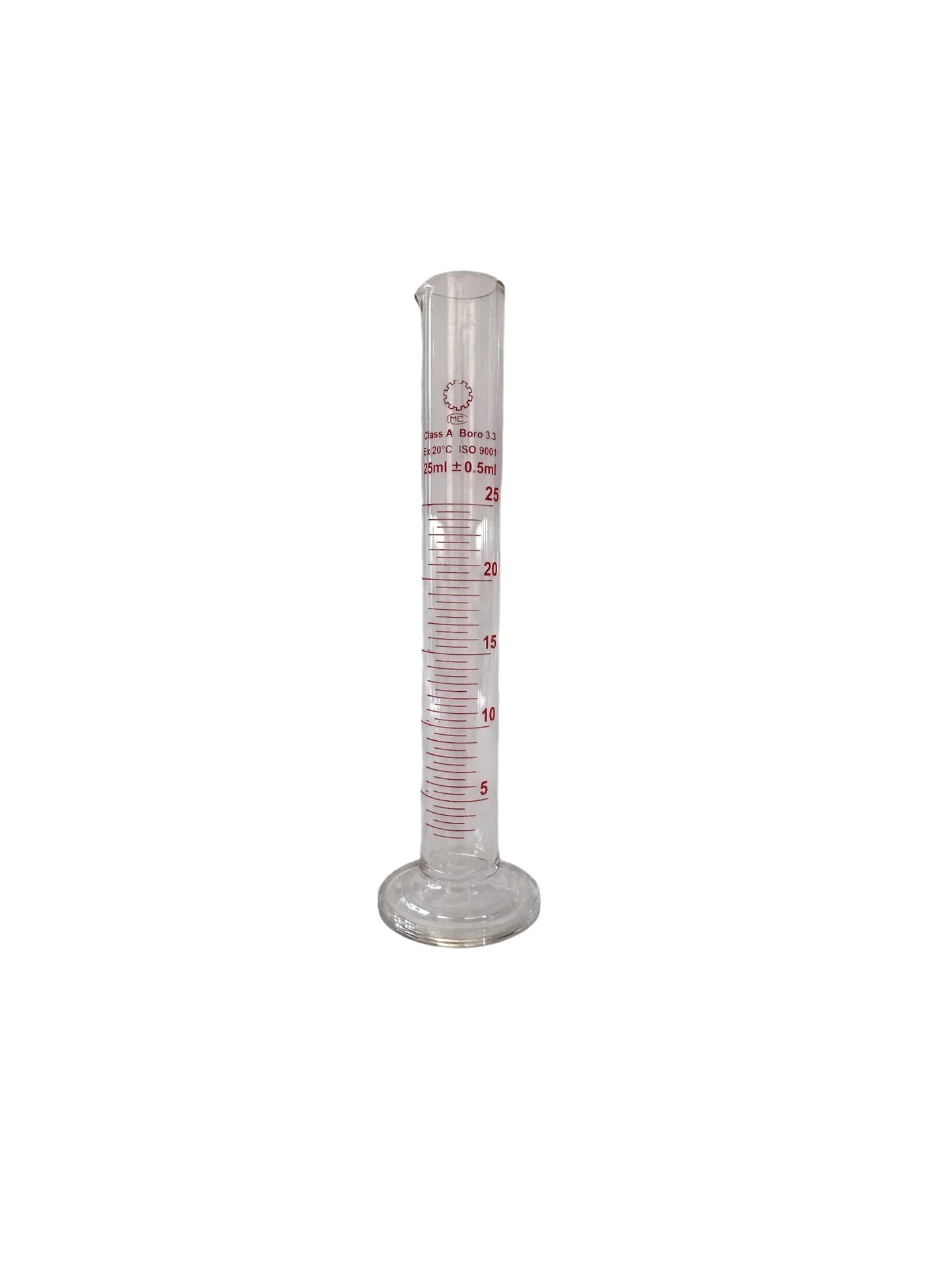 Epprouvete 25 ml class A boro 3,3