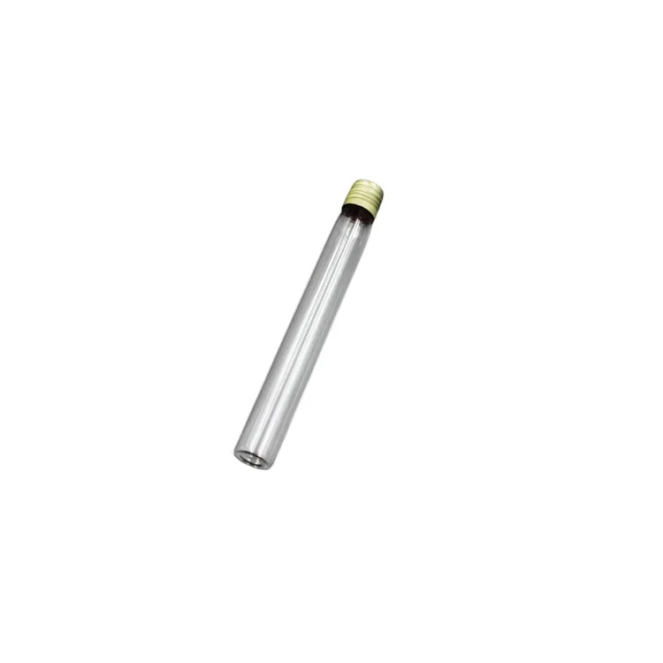 Tube à essai en verre a vis en alimunium 25 ml